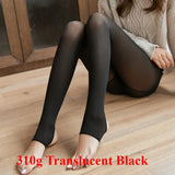 Nukty Thicken Thermal Tights Leggings Women Winter Fleece Velvet Thermo Stockings High Waist Elastic Slim Sexy Translucent Pantyhose