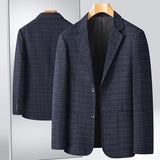 Nukty New Men's Blazer Fashion Middle-aged Business Casual Professional Wear Casual Loose British Style Sub-trend Four Seasons Suit