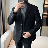 Nukty fashion suits for men 2 Piece Outfit Set Man Blazer Business Big Size Full Suit for Men Grey Luxury Ceremony Classic Elegant High Quality Jackets