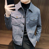 Nukty Men's Wool & Blends Jackets Slim Fit Solid Color Short Male Coats Joker Luxury Designer Harajuku Korean Reviews Many Casual Cold