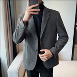 Nukty fashion suits for men 2 Piece Outfit Set Man Blazer Business Big Size Full Suit for Men Grey Luxury Ceremony Classic Elegant High Quality Jackets