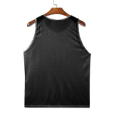 Nukty summer outfits men Summer Men's Luxury Knit Fashion Transparet Tank Tops O Neck Sleeveless Mesh Sexy Solid Color Vest Breathable Party Men Clothing