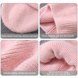 Nukty Casual Women's Hat Real Rabbit Fur Beanie Ladies Autumn Winter Cashmere Hats Three Fold Thick Knitted Girls Skullies Beanies Cap