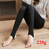 Nukty Thicken Thermal Tights Leggings Women Winter Fleece Velvet Thermo Stockings High Waist Elastic Slim Sexy Translucent Pantyhose