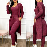 Nukty Drawstring Pocket Design Jumpsuit & Coat Set Autumn Women One Piece Long Pants Jumpsuit High Waist Coats Two Piece Sets