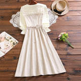 Nukty girl corduroy dress new winter fashion long sleeve women elegant vestidos