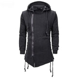 Nukty Autumn Men Hoodies Sweatshirts Casual Hooded jacket Long Sleeve Hoodie Men Slim Fit Streetwear Loose Jacket Coats