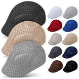 Nukty Summer Casual Beret Hat Unisex Mesh Flat Caps Style Adjustablr Fashion Breathable Summer Hat for Women Men Caps