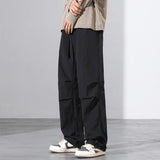 Nukty Parachute Pants for Men's Summer Slim American Loose Fitting Straight Tube Workwear Casual Pants