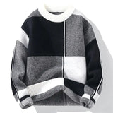 Nukty Round Collar Crewneck Long Sleeve Thick Knitwear Original Autumnr and Winter Pullover Man Casual Y2k Knitted Sweaters for Men