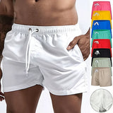 Nukty Men's Swim Shorts Swim Trunks Quick Dry Board Shorts Bathing Suit Breathable Drawstring With Pockets for Surfing Beach Summer