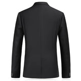 Nukty Men's Business Fashion High Quality Gentleman Black 2 Piece Suit Set / Blazers Coat Jacket Pants Classic Trousers