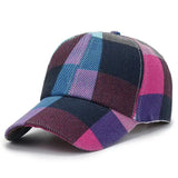 Nukty New Unisex Spring Summer Women Men Plaid Baseball Caps Outdoor Cool Lady Male Sun Cap Hat for Women Men Fashion