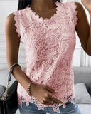 Nukty Women Lace Hollow T Shirt Top Fashion Round Neck Long Sleeve Office Lady Blouses Casual Vintage High Street Boho Tops All Season