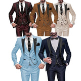 Nukty prom outfits for guys Teal Green Suit for Men，full Man Suitï¼? Pieces Blazer Vest and Pants Set，men's Suit for Wedding ，daily Life，business，party