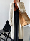 Nukty Casual Loose Solid Color Cardigan Tops