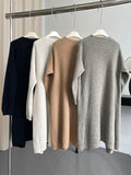 Nukty Casual Loose Solid Color Cardigan Tops