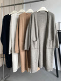 Nukty Casual Loose Solid Color Cardigan Tops