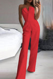 Nukty - Casual Solid Color Regular Jumpsuits(3 Colors)