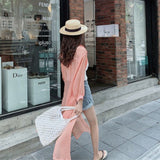 Nukty Women Blouse Sun Protection Fashion Long Lantern Sleeve Outerwear Sheer All-match Thin Beach Street Comfort Korean Style Leisure