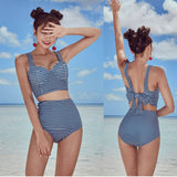 Korea Style Sexy Off Shoulder One Piece Swimsuit Women Sexy Bandage Bodysuit Monokini High Waist Swimwear Bathing Suit Beachwear