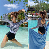 Korea Style Sexy Off Shoulder One Piece Swimsuit Women Sexy Bandage Bodysuit Monokini High Waist Swimwear Bathing Suit Beachwear