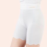 Nukty M~4xl Women's Safety Pants Thin Breathable Non-curling Boxer Shorts High Waist Short Pants Plus Size Four-corner Legging Shorts