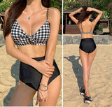 Korea Style Sexy Off Shoulder One Piece Swimsuit Women Sexy Bandage Bodysuit Monokini High Waist Swimwear Bathing Suit Beachwear