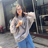 Nukty Basic Jackets Women Summer Sun-proof Loose Solid Simple Ulzzang Vintage Fashion Soft Ladies Chic New Daily Clothing Leisure Fit