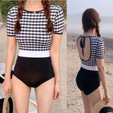 Korea Style Sexy Off Shoulder One Piece Swimsuit Women Sexy Bandage Bodysuit Monokini High Waist Swimwear Bathing Suit Beachwear