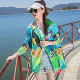 Nukty Female Summer New Camouflage Thin Sun Protection Clothing Women Short Anti-Ultraviolet Korean Sun Protection Clothing