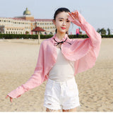 Nukty Summer Casual Solid Shawl Long Batwing Sleeve Capes Ponchos Outdoor Cycling Cloak Anti UV Loose Light Sun Protection Cross Coats