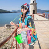 Nukty Female Summer New Camouflage Thin Sun Protection Clothing Women Short Anti-Ultraviolet Korean Sun Protection Clothing