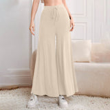 Nukty Fashion High Waist Wide Leg Pants For Women Autumn Loose Casual Women' S Pants Pantalon Vintage Long Trousers