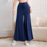 Nukty Fashion High Waist Wide Leg Pants For Women Autumn Loose Casual Women' S Pants Pantalon Vintage Long Trousers