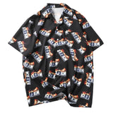 Men Hawaiian Shirts Summer Turn-down Collar Shirts Streetwear Hip Hop Shirts Oversize Ins Style Unisex Shirt