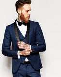 High Quality Mens Suits Groom Tuxedos Groomsmen Wedding Party Dinner Best Man Suits Blazer (Jacket+Pants+Vest+Tie) NO:997