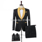 Black Lapel Slim Fit White Men Wedding Suit 2 Pieces Men Tuxedos For Groom Party Prom Wedding Mens Suits Bridegroom